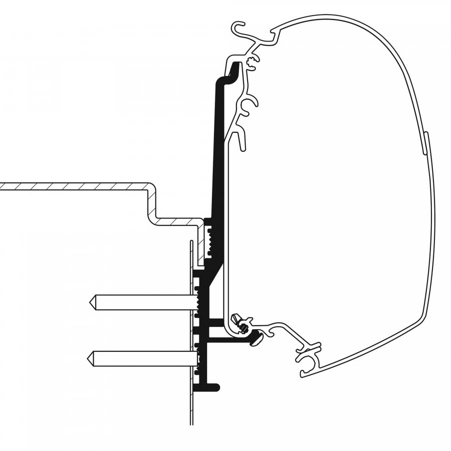 Artikelbild 1 des Artikels “Adapter für Knaus Tourer CUV 500 zu TO Serie 5 “
